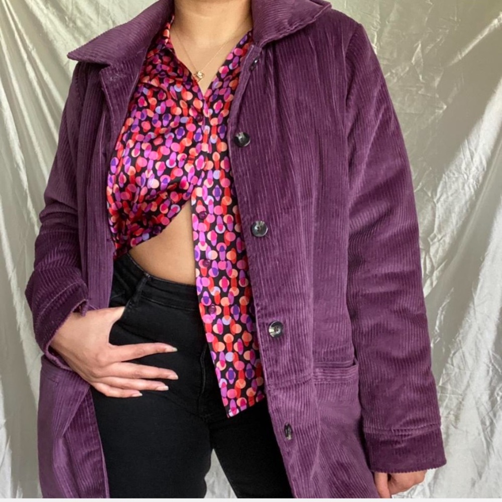 Purple Corduroy coat